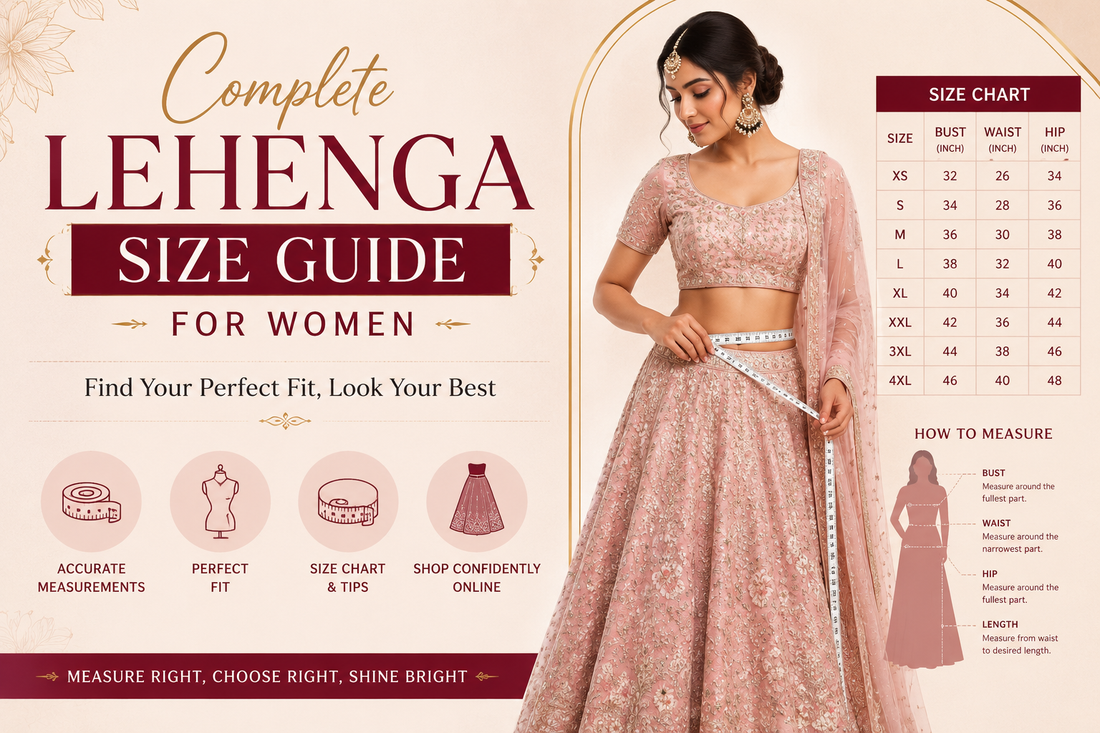 Complete Lehenga Size Guide for Women Find Your Perfect Fit