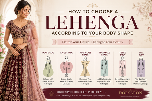 How to Choose a Lehenga According to Your Body Shape